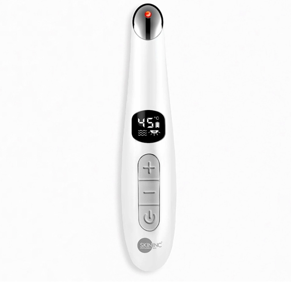 SKIN INC Eye Massager Sonic LED Light Therapy Puffy Eyes Wrinkle Warm Heat Relax